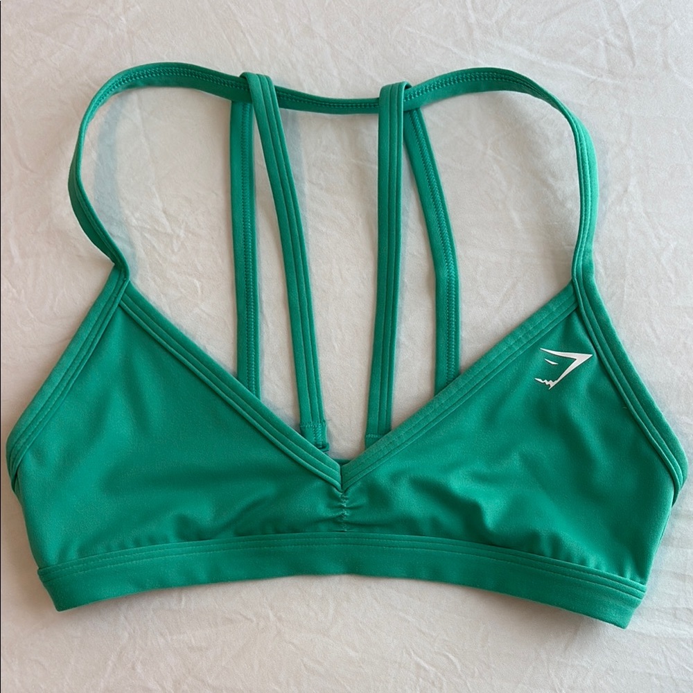 Gymshark Green Minimal Sports Bra